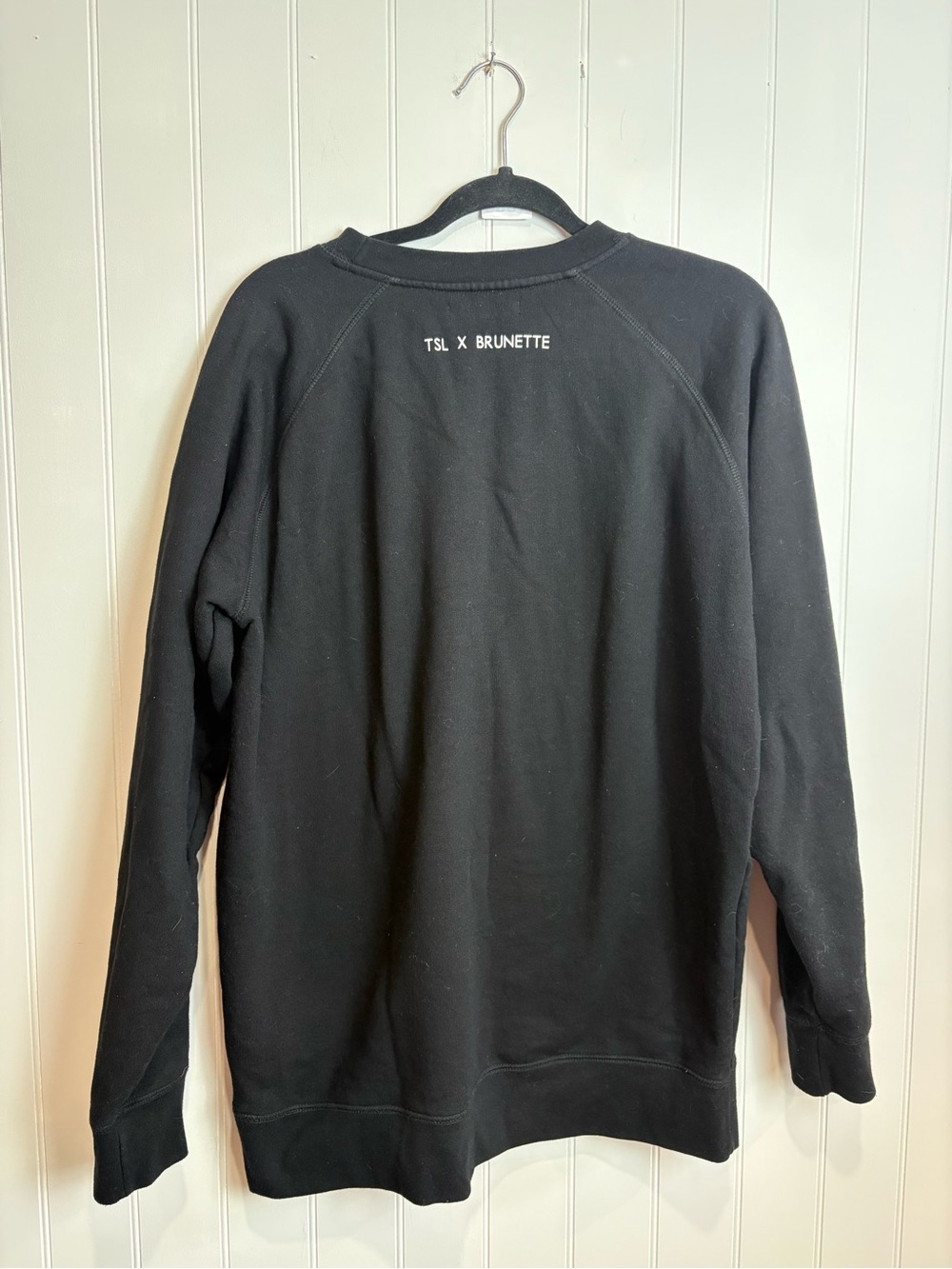 Brunette The Label “Babes Who Sweat”Crewneck Sweatshirt Black XS/S Athleisure - Picture 5 of 6